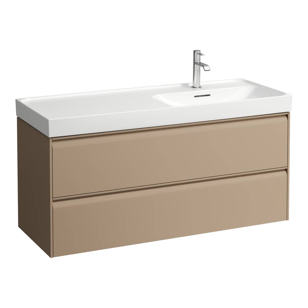 Darmowa Dostawa - Szafka 118x45x51.5 cm podumywalkowa wisząca cappucino Laufen Meda H4217620114651