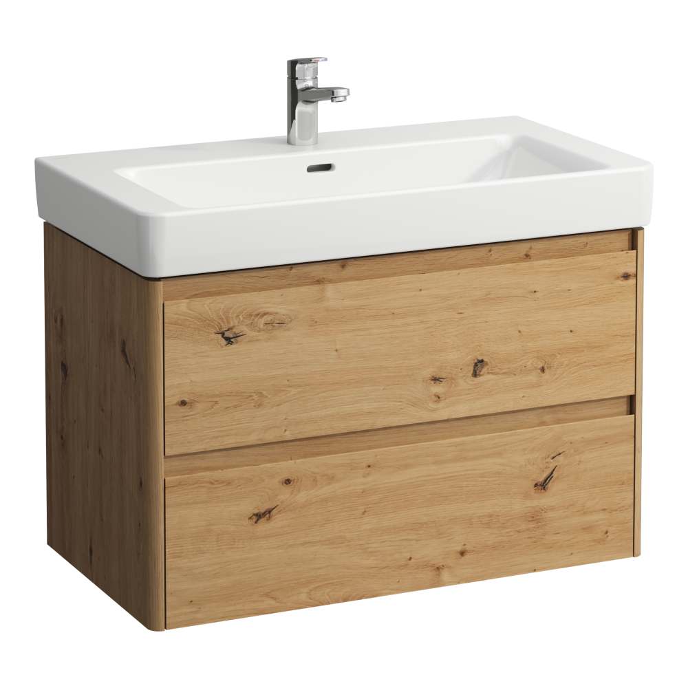 Darmowa Dostawa - Szafka 82x44.5x51.5 cm podumywalkowa wisząca dąb Laufen Base 2.0 H4113021082671