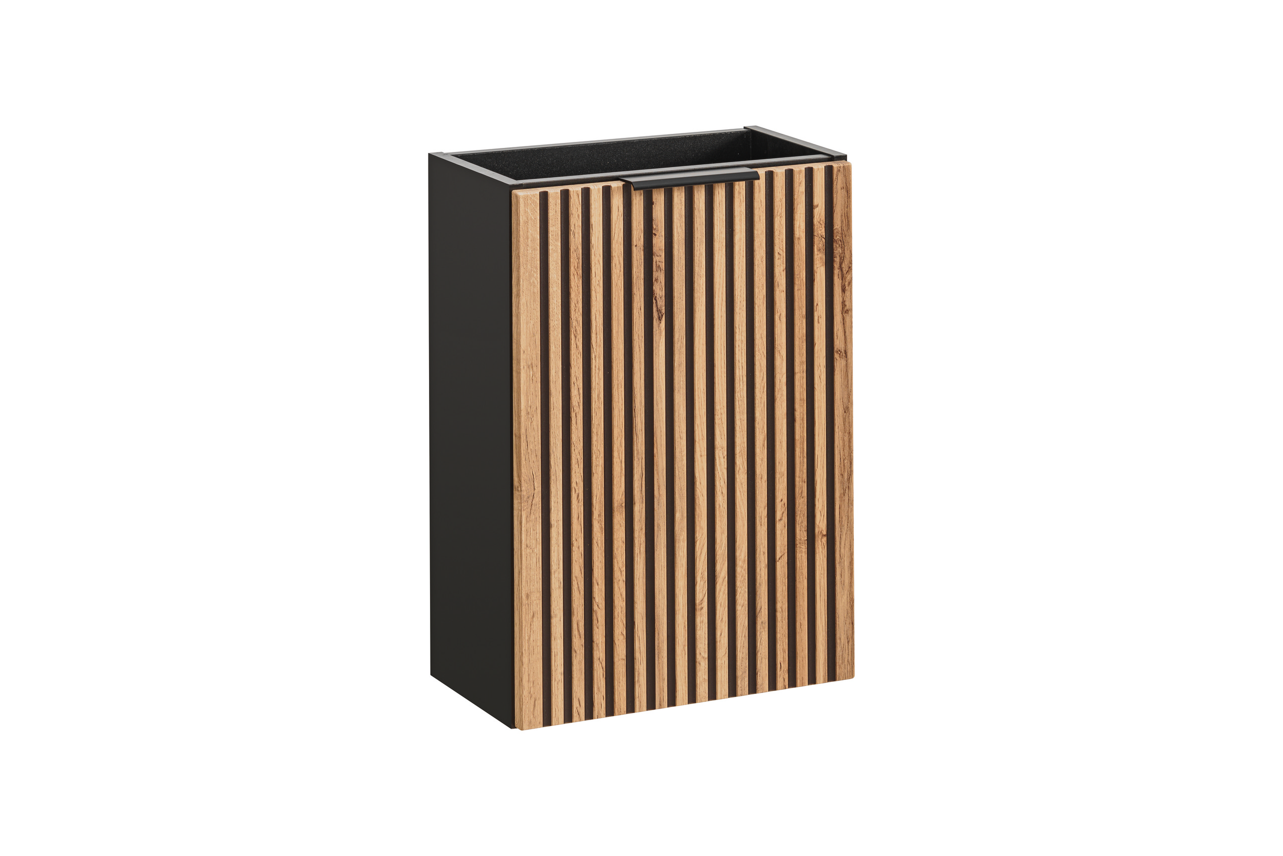 Darmowa Dostawa - Szafka 40x22x57 cm podumywalkowa wisząca czarna-dąb Comad Xilo XILOBLACKWOTAN8240D1D