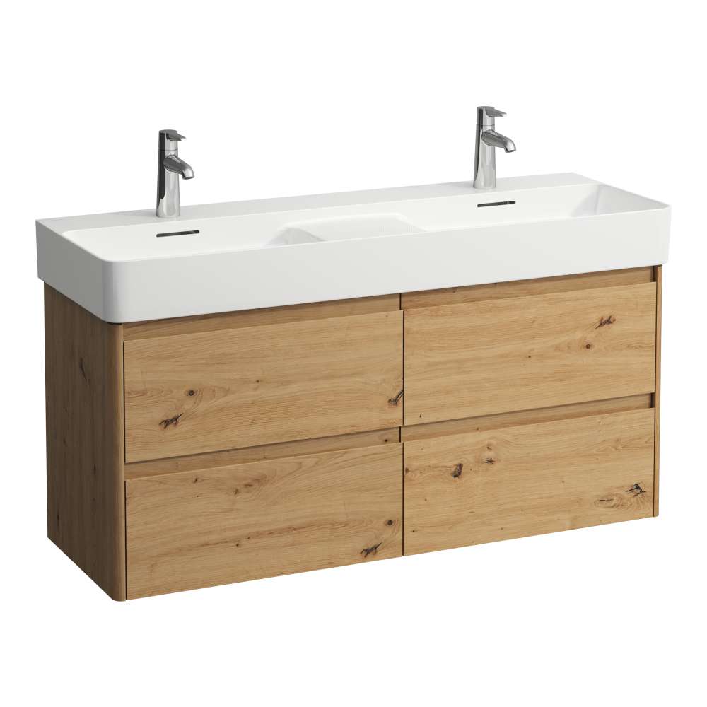 Darmowa Dostawa - Szafka 117x40x51.5 cm podumywalkowa wisząca dąb Laufen Base 2.0 H4114241082671