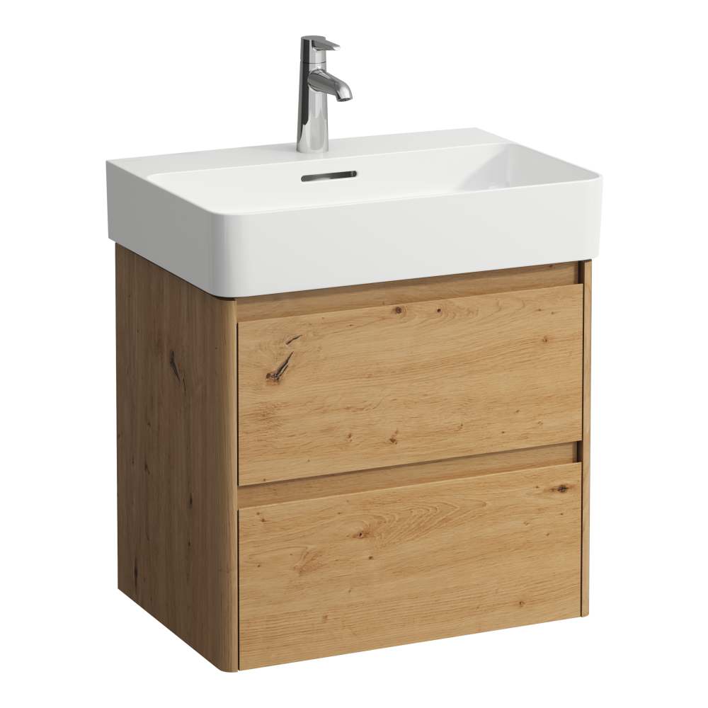 Darmowa Dostawa - Szafka 57x40x51.5 cm podumywalkowa wisząca dąb Laufen Base 2.0 H4113721082671