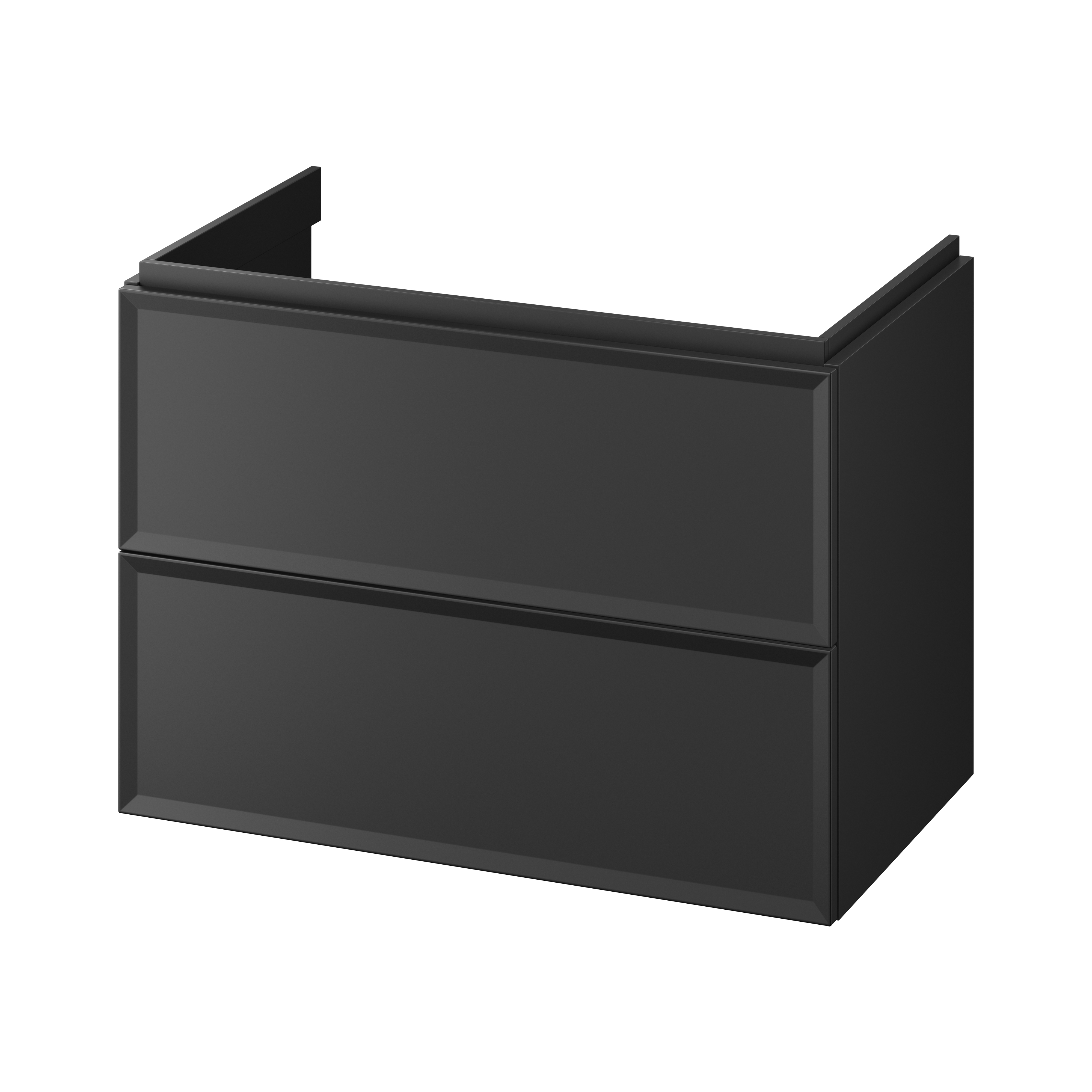 Darmowa Dostawa - Szafka 79.4x44.6x55.1 cm podumywalkowa wisząca czarna Cersanit Milagros S1017003