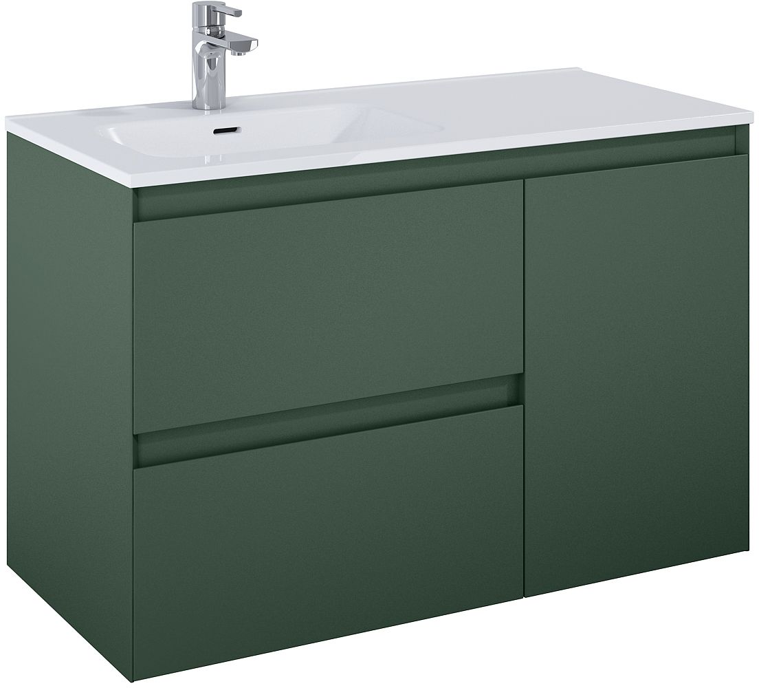 Darmowa Dostawa - Szafka 100x45.8x63.5 cm podumywalkowa wisząca zielona Elita Split RE011006057010