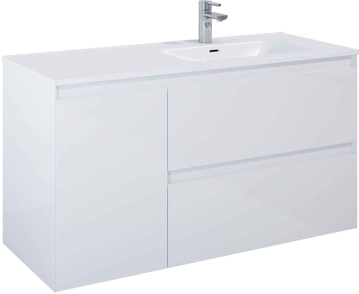 Darmowa Dostawa - Szafka 120x45.8x63.5 cm podumywalkowa wisząca biała Elita Split RE011205258060