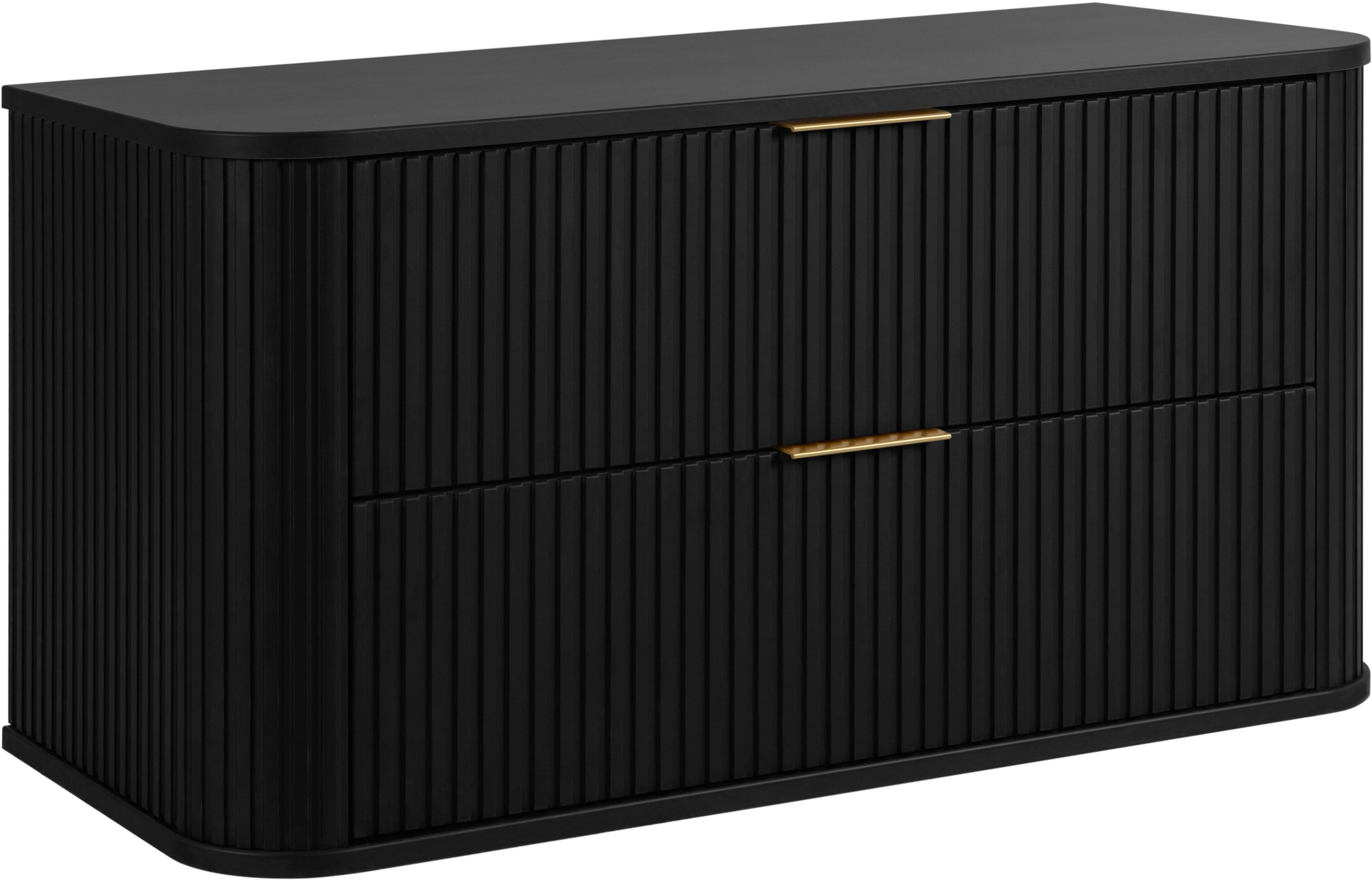 Darmowa Dostawa - Szafka z blatem 100.4x41.5x51.7 cm podumywalkowa wisząca czarna Rodan Elegance 5906154453868