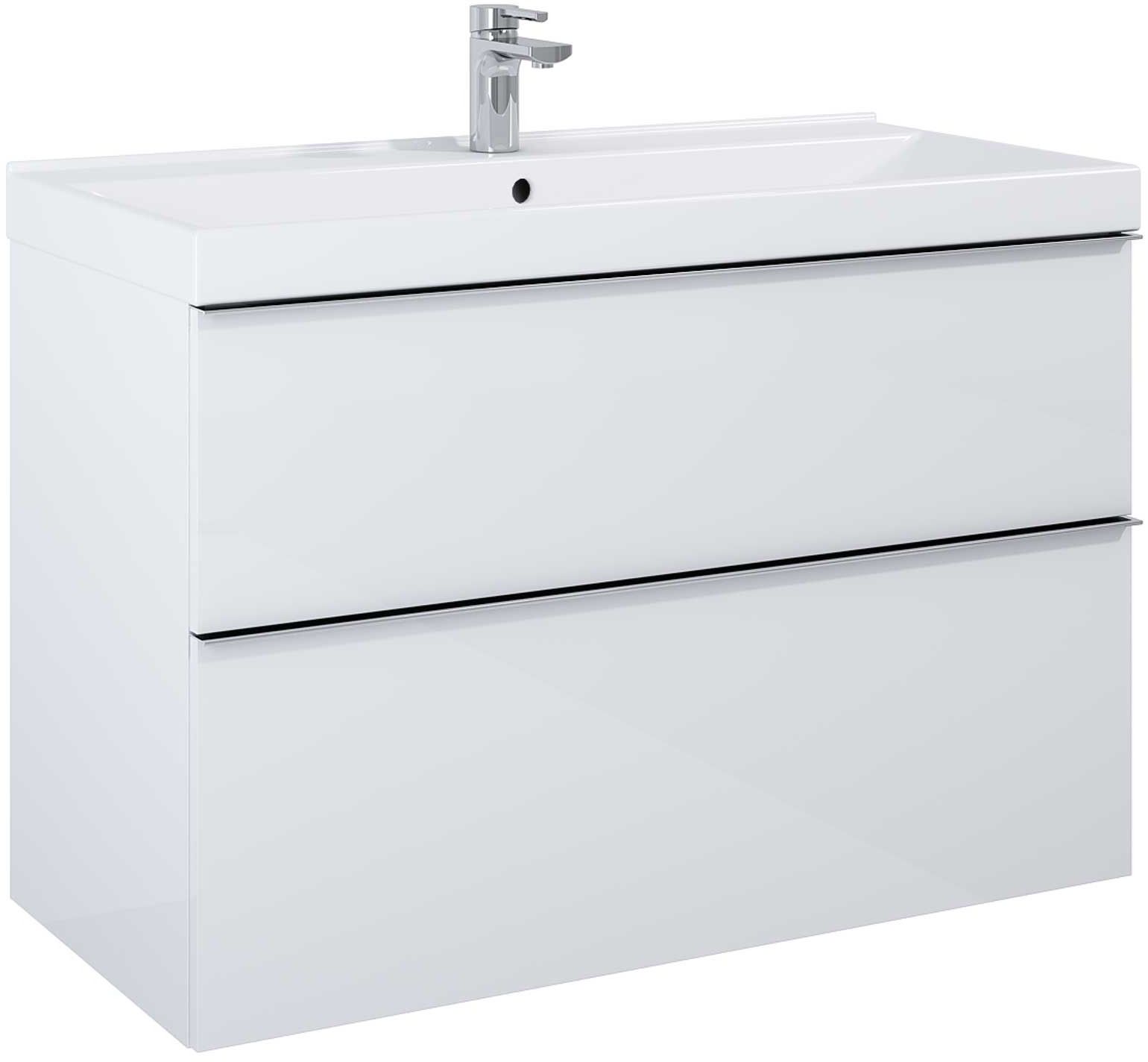 Darmowa Dostawa - Szafka 100x44.9x63.5 cm podumywalkowa wisząca biała Elita Look RE011003025290