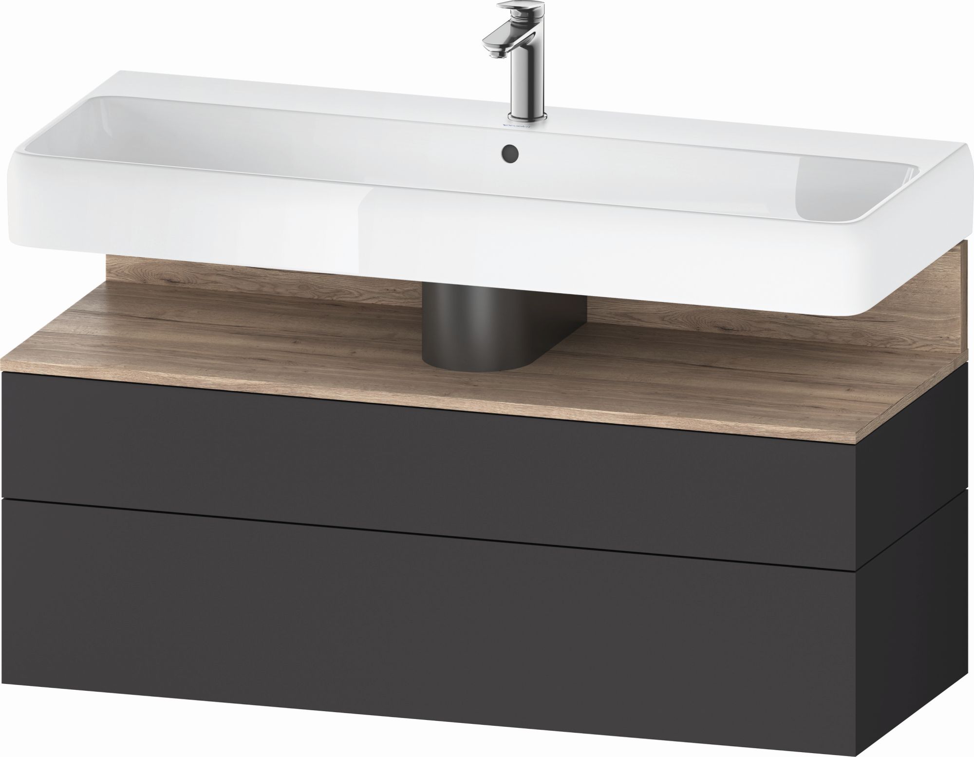 Darmowa Dostawa - Szafka 119x47x59 cm podumywalkowa wisząca grafit Duravit Qatego QA4396055490010