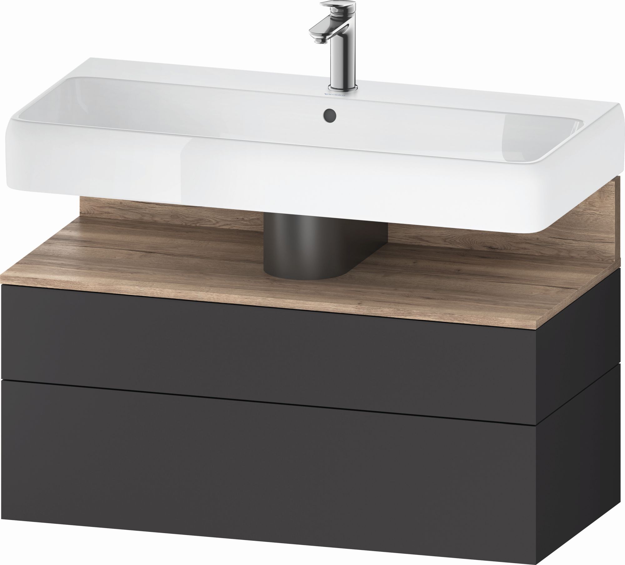 Darmowa Dostawa - Szafka 99x47x59 cm podumywalkowa wisząca grafit Duravit Qatego QA4395055490010