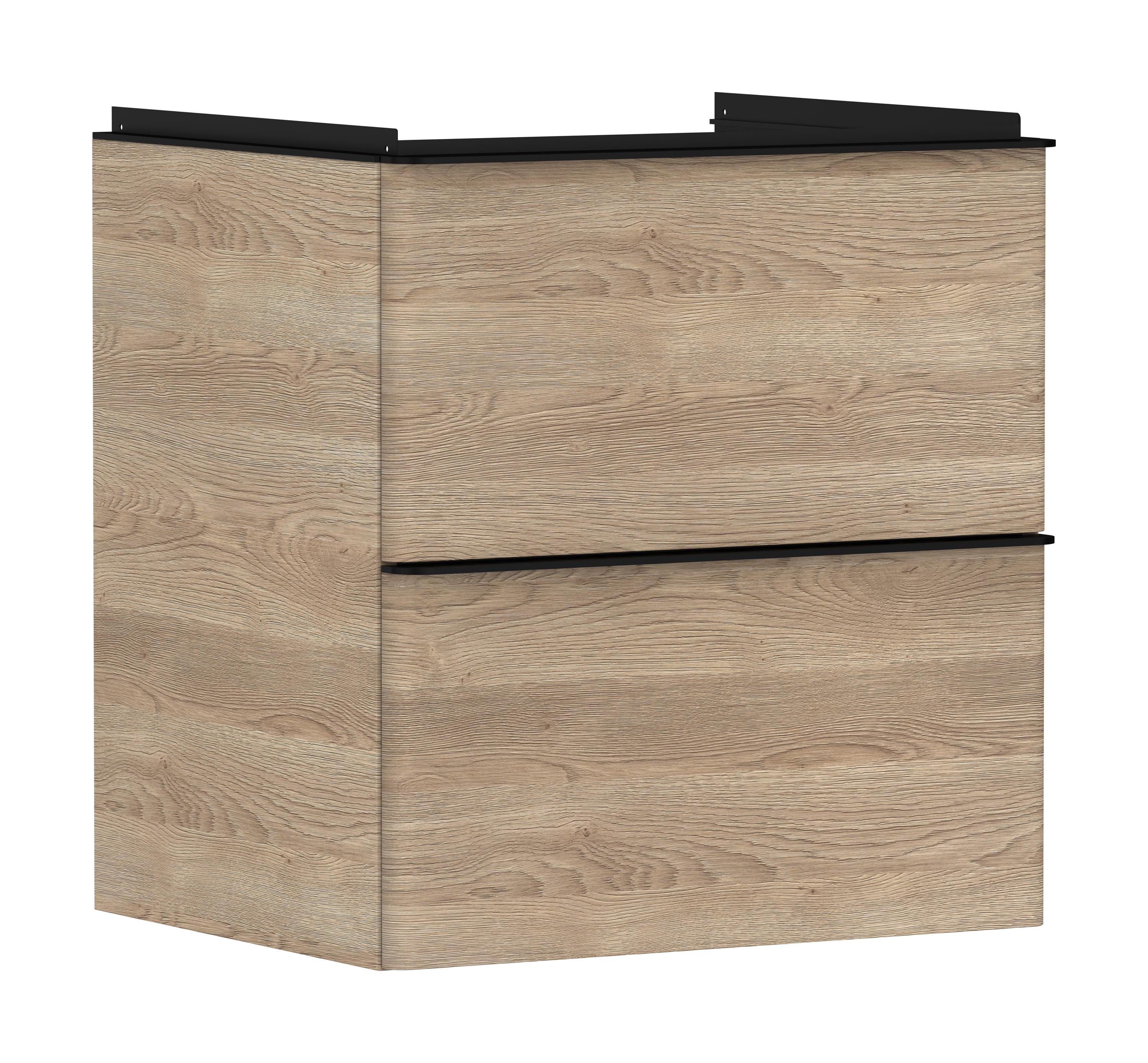 Darmowa Dostawa - Szafka 58x49.5x60.5 cm podumywalkowa wisząca czarna Hansgrohe Xelu Q 54025670