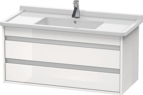 Darmowa Dostawa - Szafka 100x45.5x48 cm podumywalkowa wisząca biała Duravit Ketho KT664502222