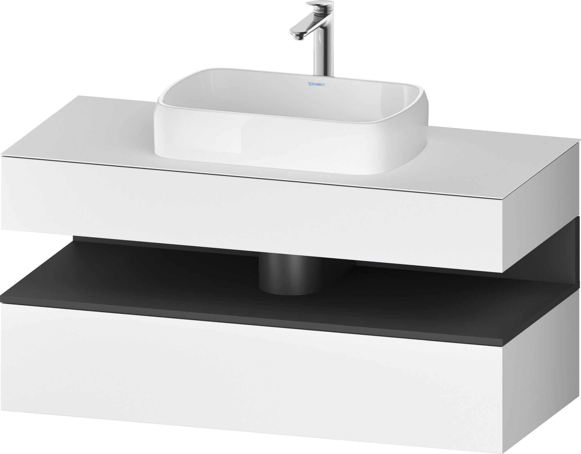 Darmowa Dostawa - Szafka 120x55x60 cm podumywalkowa wisząca biały Duravit Qatego QA4732049180010
