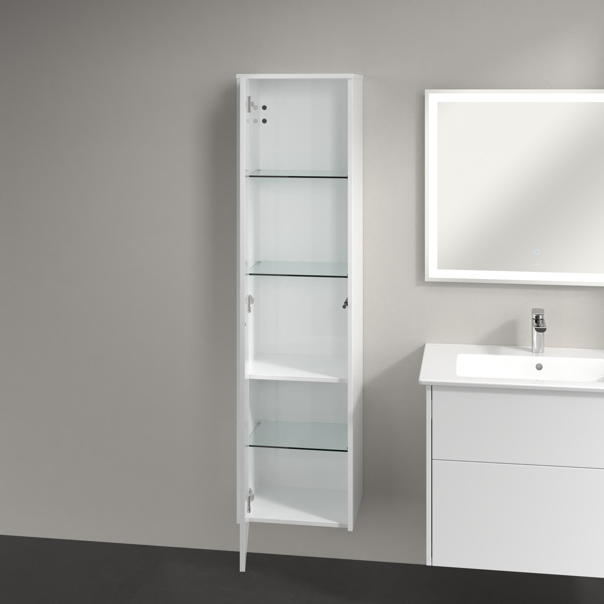 Darmowa Dostawa - Szafka 40x35x155 cm boczna wisząca biała Villeroy & Boch Finero C53200DH