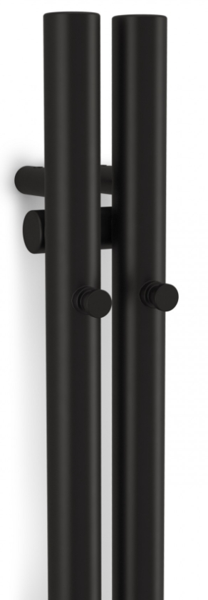 Darmowa Dostawa - Grzejnik elektryczny 180x9.5 cm czarny Terma Rolo Hanger E WLROW180009K9M5E1MOBMX2