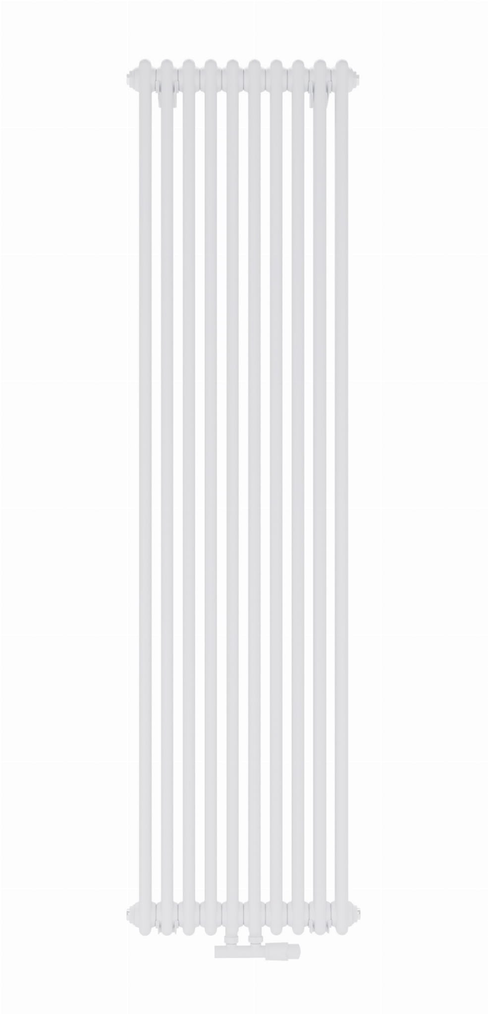 Darmowa Dostawa - Grzejnik dekoracyjny 200x47 cm podłączenie dolne biały Luxrad Columnus 2 COL220004709016ZDC