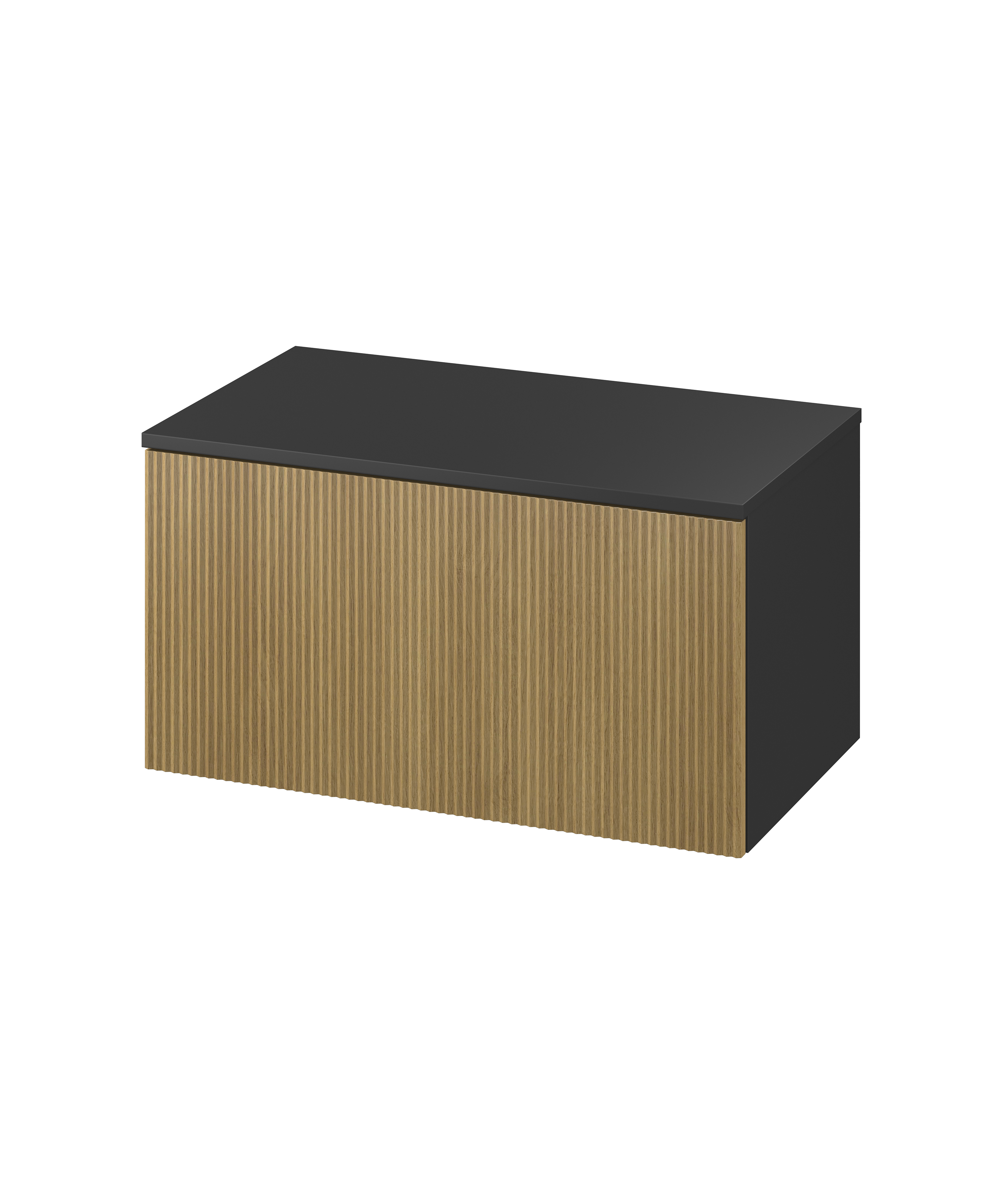 Darmowa Dostawa - Szafka z blatem 79.8x45x42.1 cm podumywalkowa wisząca antracyt Meissen Keramik Werta S1005009