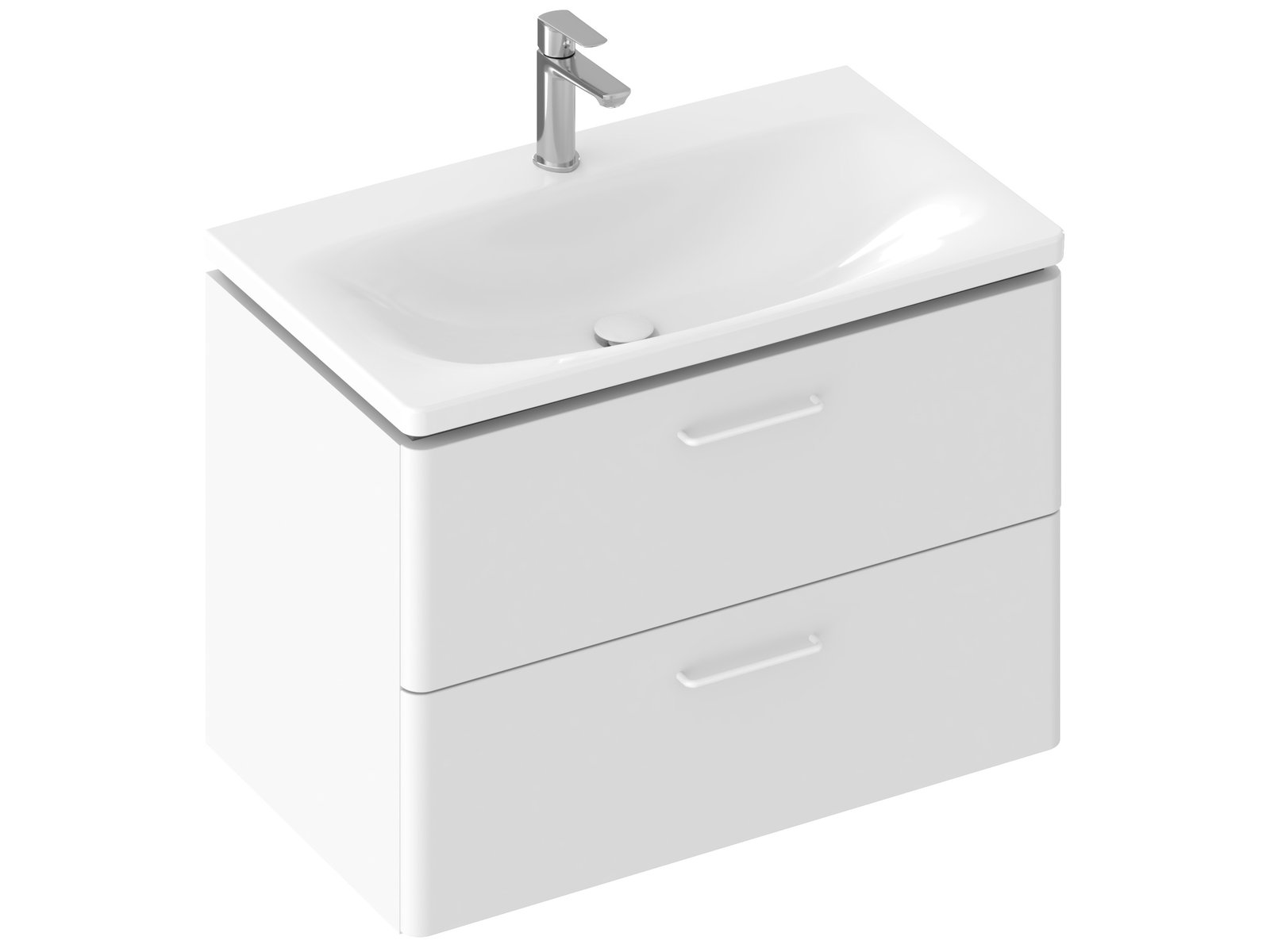 Darmowa Dostawa - Szafka 80x46.5x50 cm podumywalkowa wisząca biała Ravak Balance X000001815
