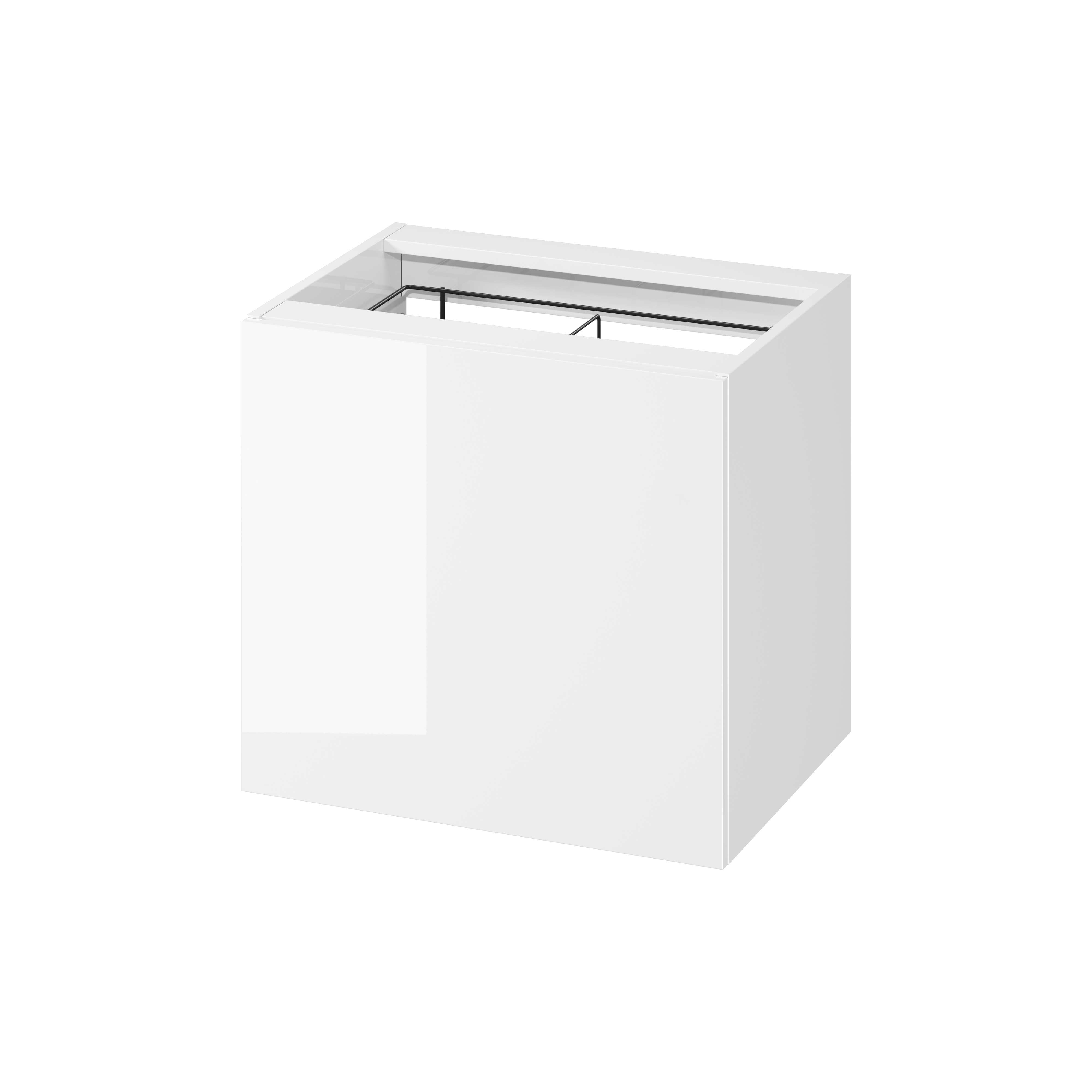 Darmowa Dostawa - Szafka 60x44.4x55.1 cm boczna wisząca biała Cersanit Larga S164044