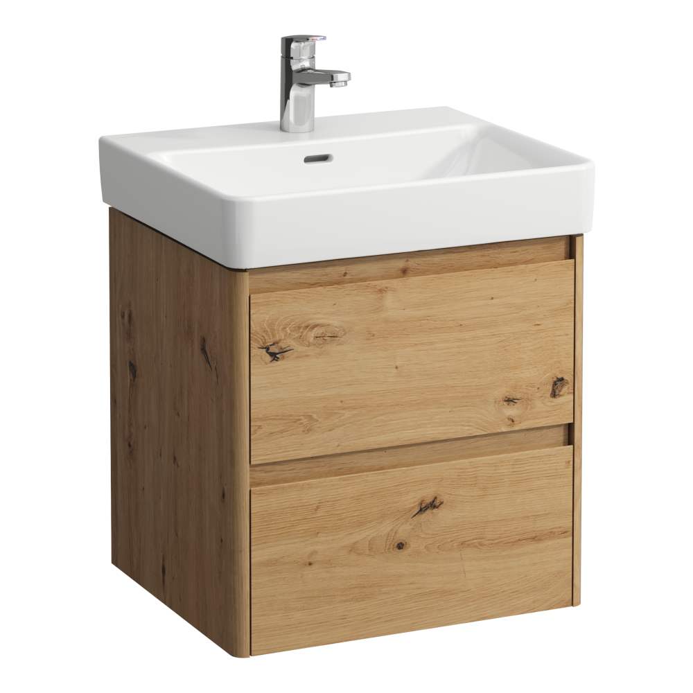 Darmowa Dostawa - Szafka 52x44.5x51.5 cm podumywalkowa wisząca dąb Laufen Base 2.0 H4112421082671