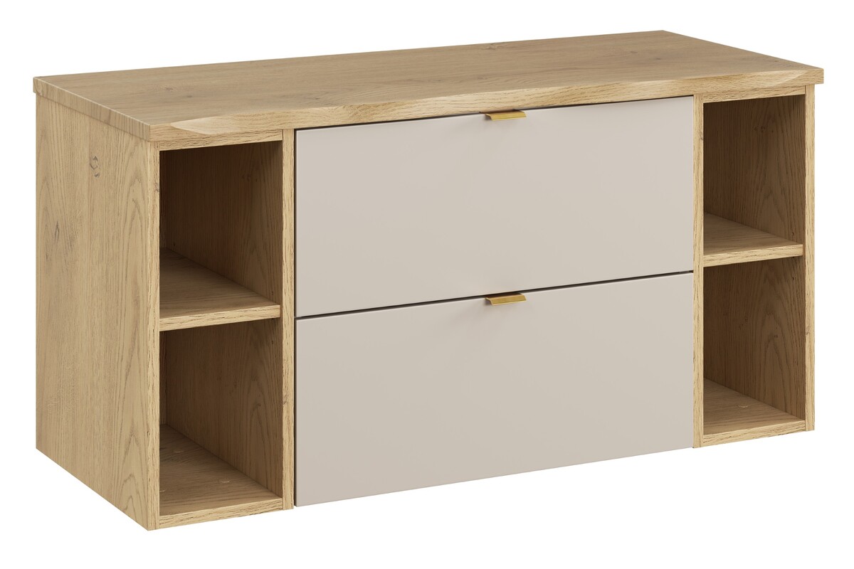 Darmowa Dostawa - Szafka 100x46x52.2 cm boczna wisząca dąb-beżowa Comad Dalia Cashmere SETDCBNATCREMONA100CM