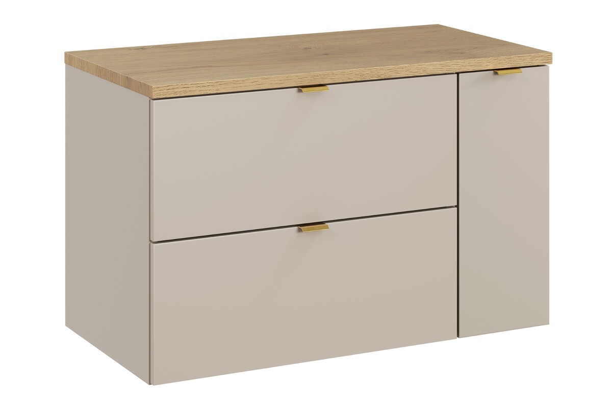 Darmowa Dostawa - Szafka 80x46x52.2 cm boczna wisząca dąb-beżowa Comad Dalia Cashmere SETDCBCREMONA80CMLC