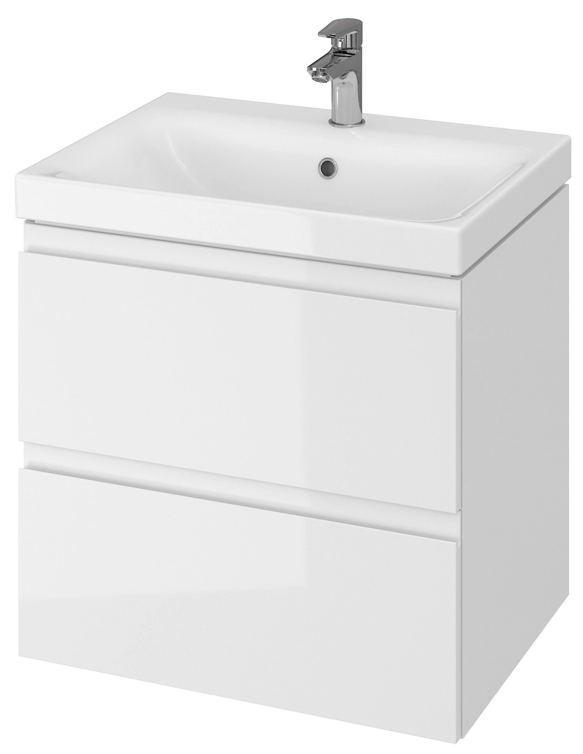 Darmowa Dostawa - Szafka 59.5x44.7x57 cm podumywalkowa wisząca biała Cersanit Moduo S590010ECO