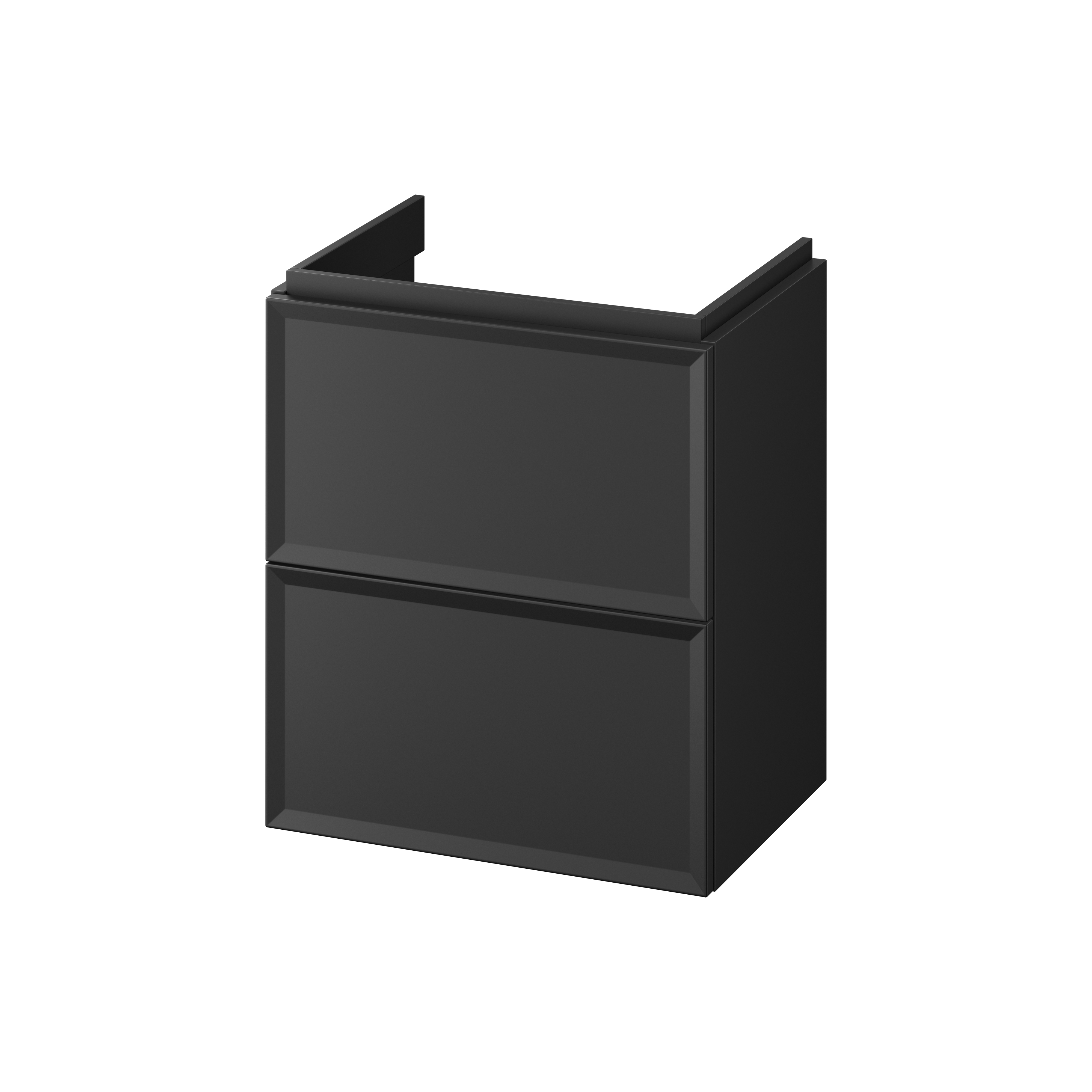 Darmowa Dostawa - Szafka 49.4x34.6x55.1 cm podumywalkowa wisząca czarna Cersanit Milagros S1021006