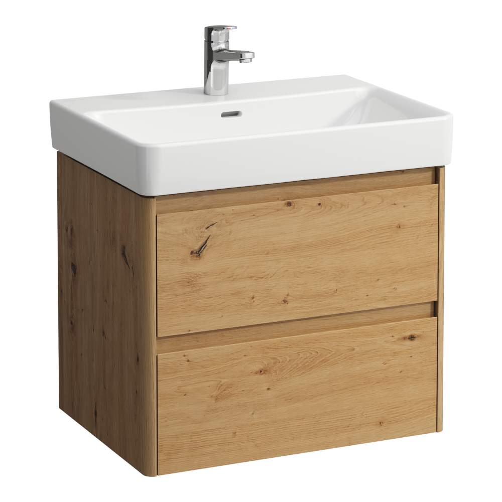 Darmowa Dostawa - Szafka 62x44.5x51.5 cm podumywalkowa wisząca dąb Laufen Base 2.0 H4112821082671