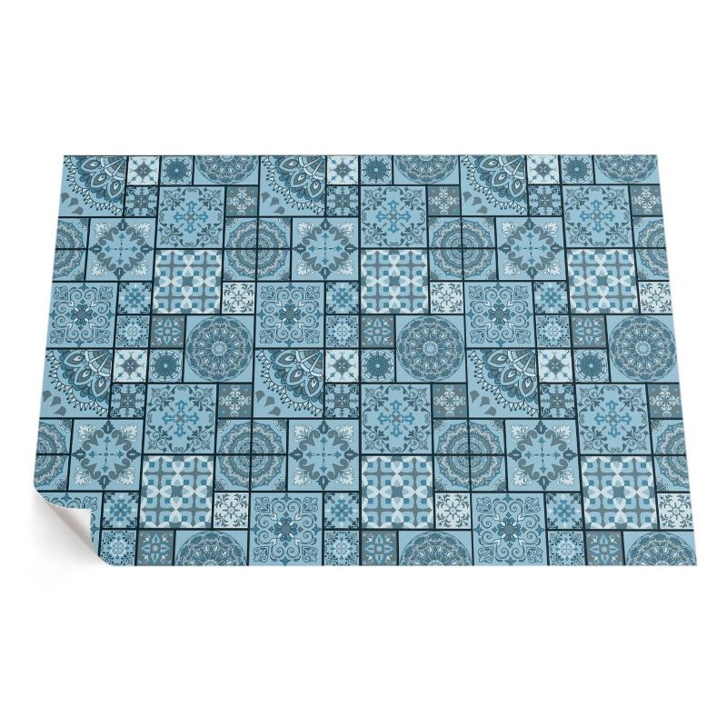 Balkonowy Dywan Winylowy UV ArtPrintCave 140x210 cm Dekoracyjne płytki nieregularna mozaika 1 szt.