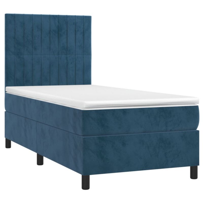Łóżko kontynentalne WaszeMeble 90x200 cm niebieski WM-3136225 1 szt.