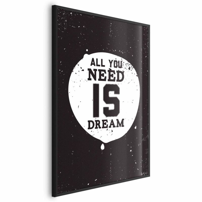 Plakat Artgeist All you need 29,7x42 cm z ramą czarną 1 szt