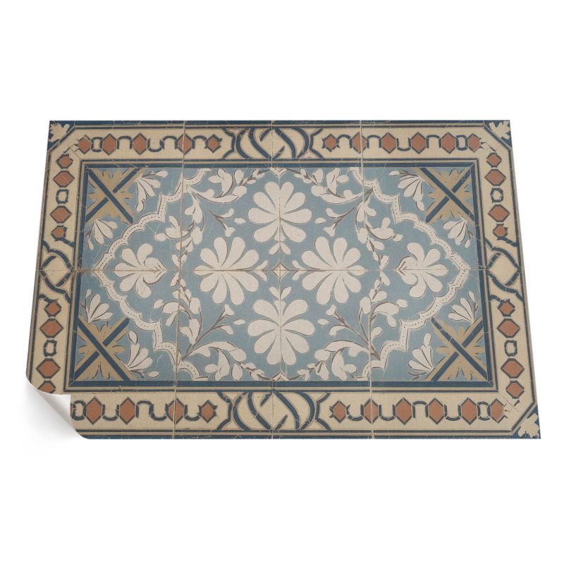Zewnętrzny Dywan Winylowy ArtPrintCave 60x90 cm Geometryczne kwiatowe wzory w stylu retro 1 szt.