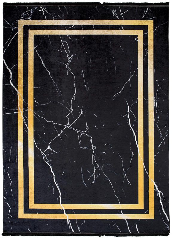 Dywan Glamour Toscana 23483 Mazovia 140 x 200 cm czarny, złoty 1 szt.