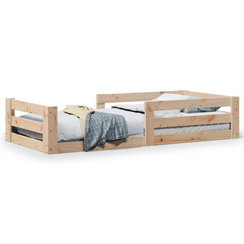 Łóżko drewniane WaszeMeble 90x200 cm brązowe WM-855681 1 szt.
