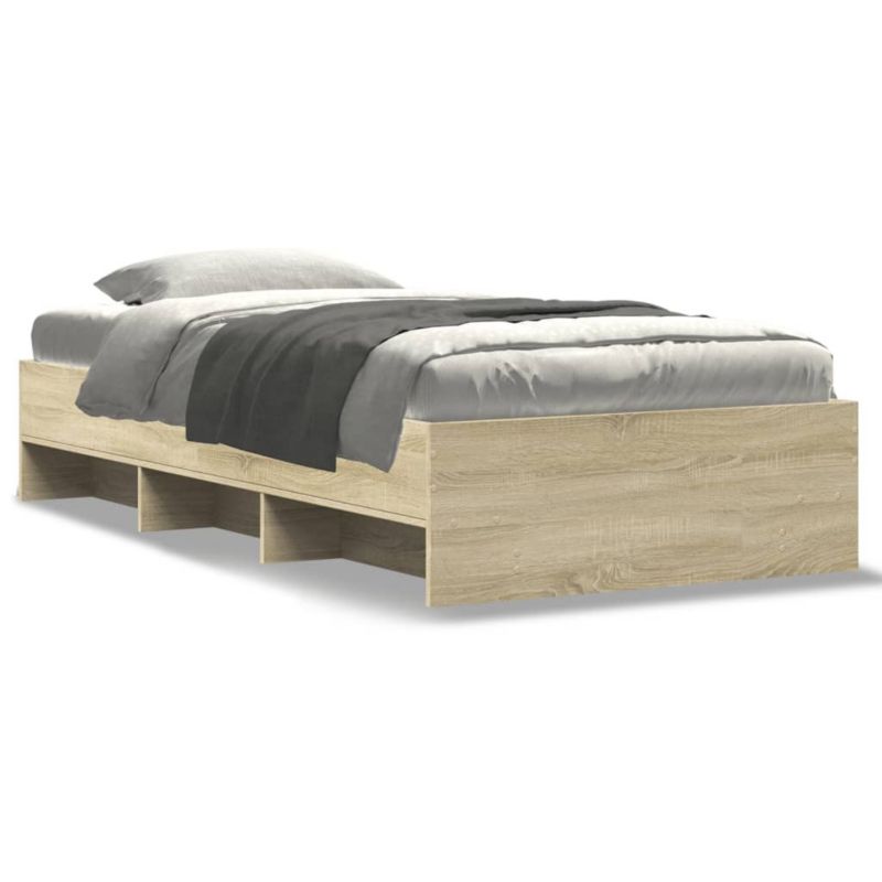 Łóżko drewniane WaszeMeble 90x200 cm brązowe WM-3295676 1 szt.