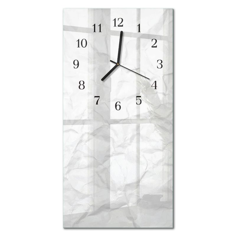 Zegar Ścienny Do Kuchni Tulup 30x60 cm z Czarnymi Wskazówkami Arkusz Papieru 1 szt.