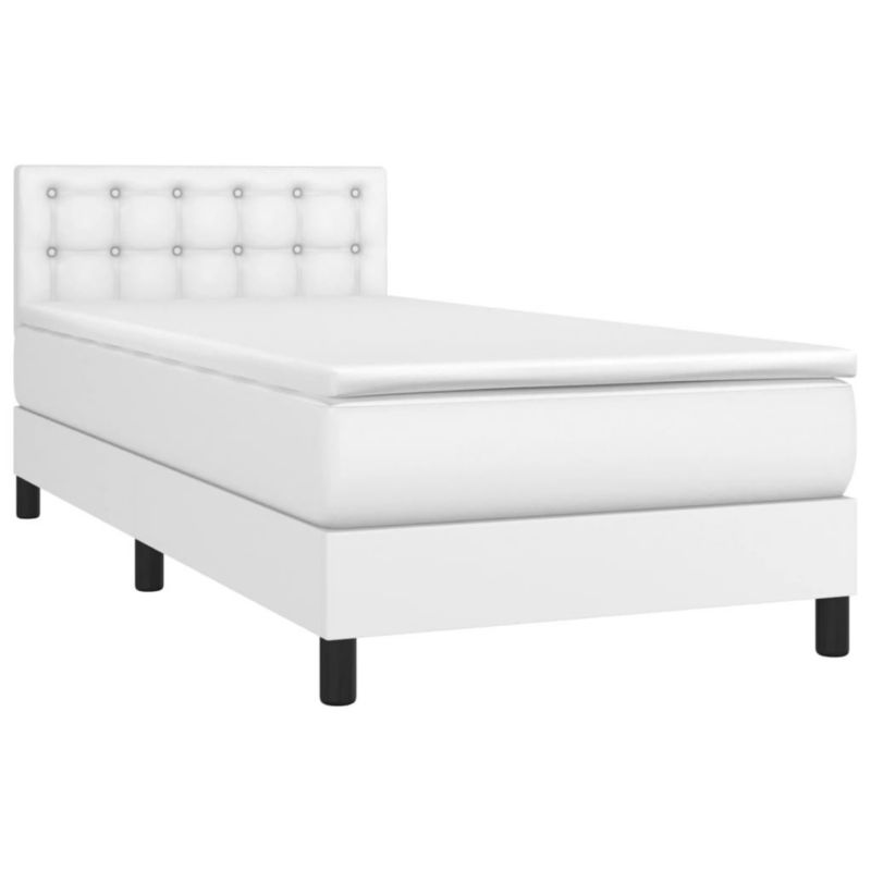Łóżko kontynentalne WaszeMeble 90x200 cm biała WM-3134202 1 szt.
