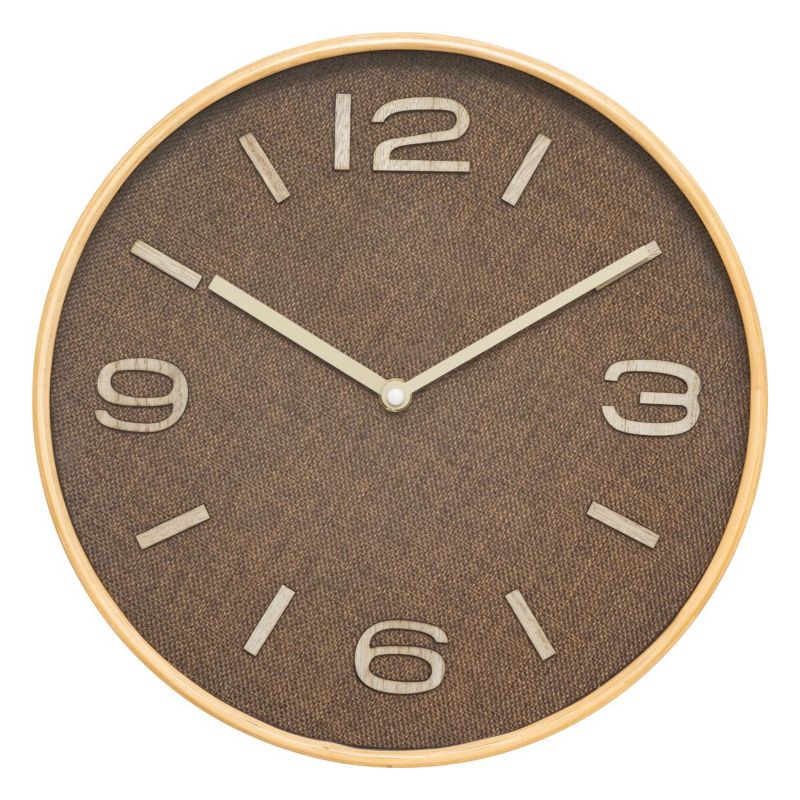 Zegar ścienny Atmosphera brązowy mdf 30 cm 1 szt.