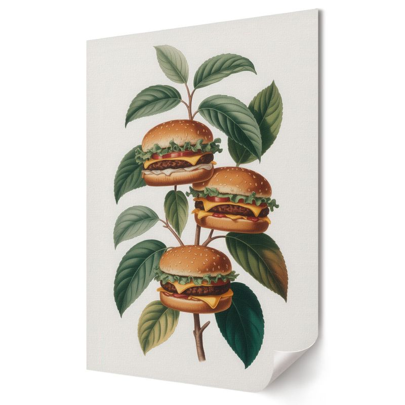 Plakat na ścianę Wallfluent Format A1 Burgerowe drzewo Studio Mono Atelier 1 szt.