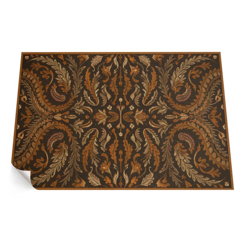 Balkonowy Dywan Winylowy UV ArtPrintCave 60x90 cm Orientalny ornament roślinny vintage 1 szt.