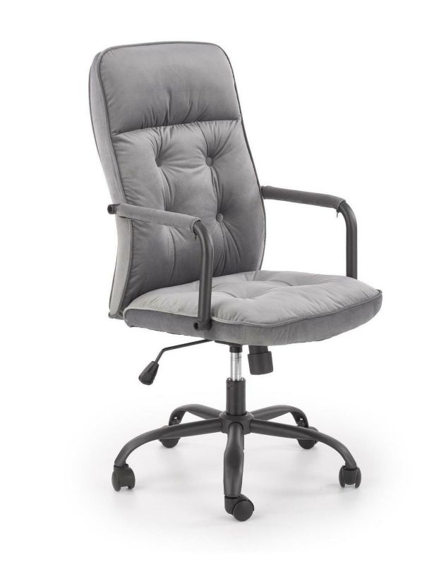 Fotel biurowy ergonomiczny Lincoln INTESI szary nowoczesny obrotowy z podłokietnikami do biura 1 szt.