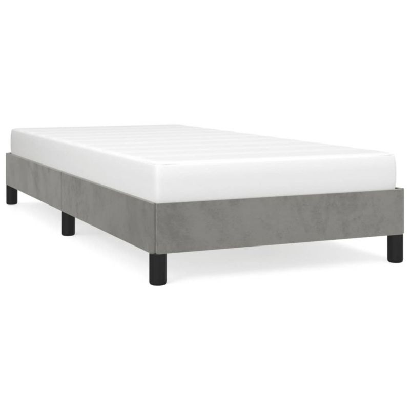 Łóżko tapicerowane WaszeMeble 90x200 cm jasnoszara WM-346952 1 szt.