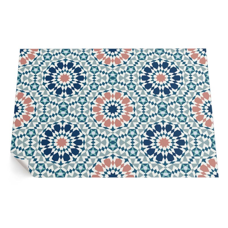 Dywan Winylowy Zewnętrzny ArtPrintCave 120x180 cm Kalejdoskop pastelowy wzór geometryczny 1 szt.