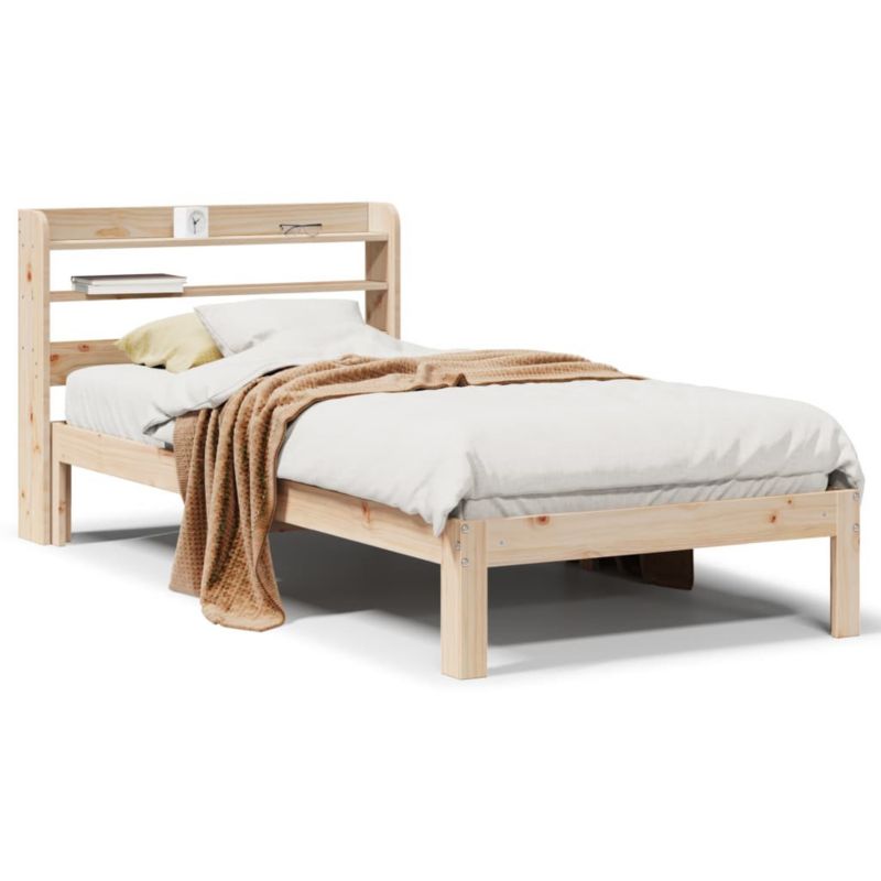 Łóżko drewniane WaszeMeble 90x200 cm brązowe WM-3306782 1 szt.