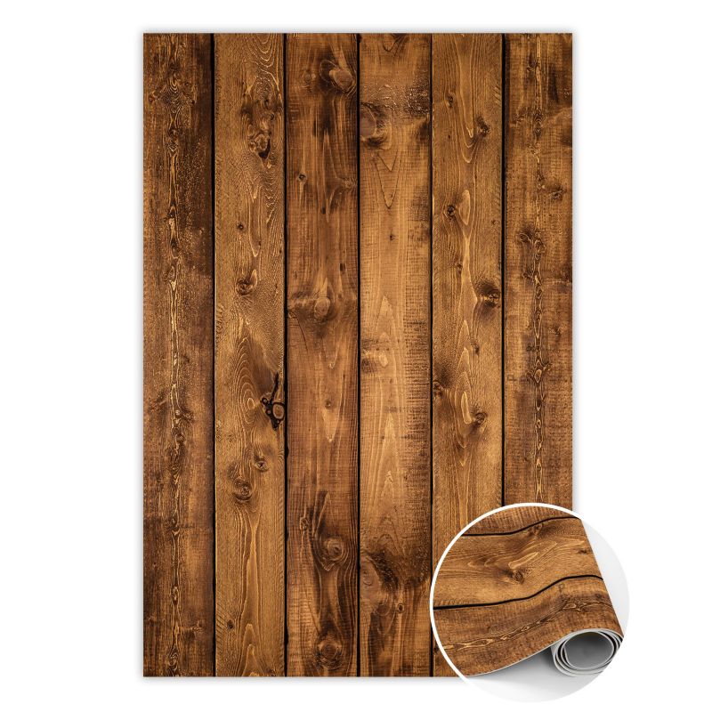 Dywan Tulup PCV 150x225 cm Pionowe deski Do Biura z Nadrukiem Dekoracyjny 1 szt.