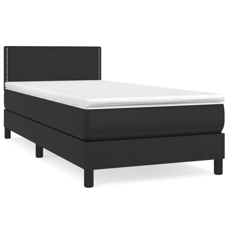 Łóżko kontynentalne WaszeMeble 90x200 cm czarne WM-3141041 1 szt.