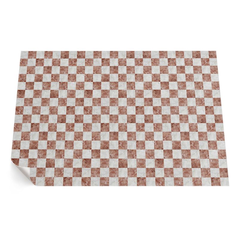 Dywan Winylowy Z Nadrukiem ArtPrintCave 120x180 cm Marmurowa szachownica kamienna mozaika 1 szt.