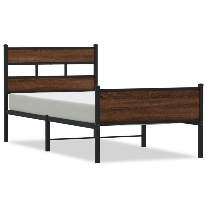 Łóżko metalowe WaszeMeble 90x200 cm brązowy WM-4017337 1 szt.