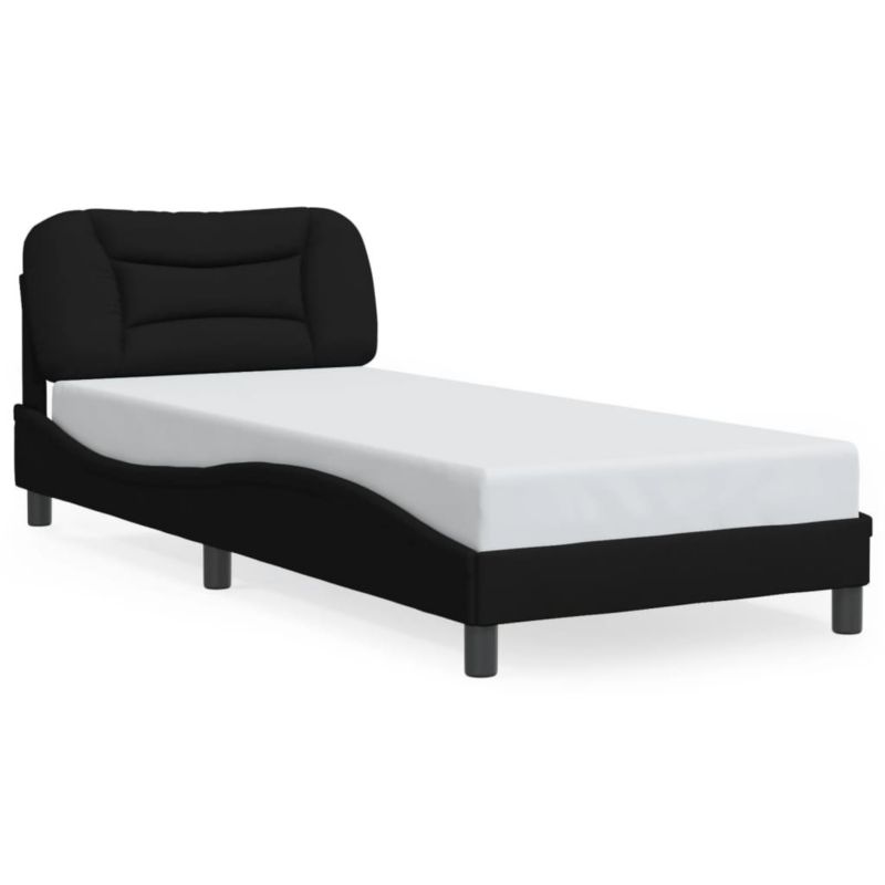 Łóżko tapicerowane WaszeMeble 90x200 cm czarna WM-3213678 1 szt.
