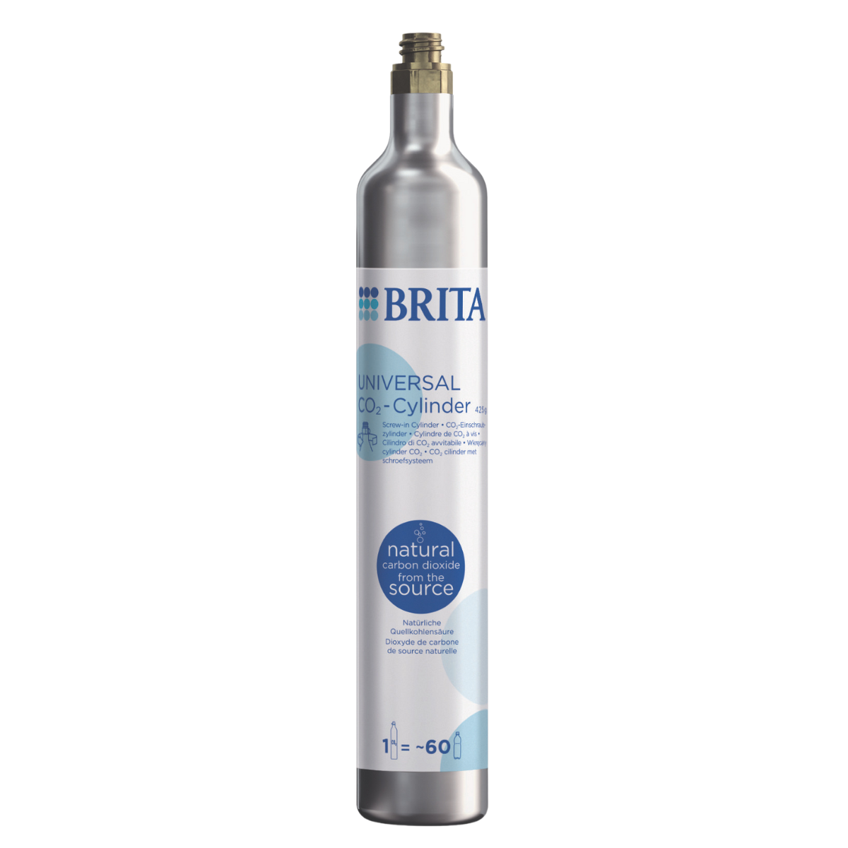 Cylinder CO2 Brita. Nowa butla z gazem spożywczym do saturatora.