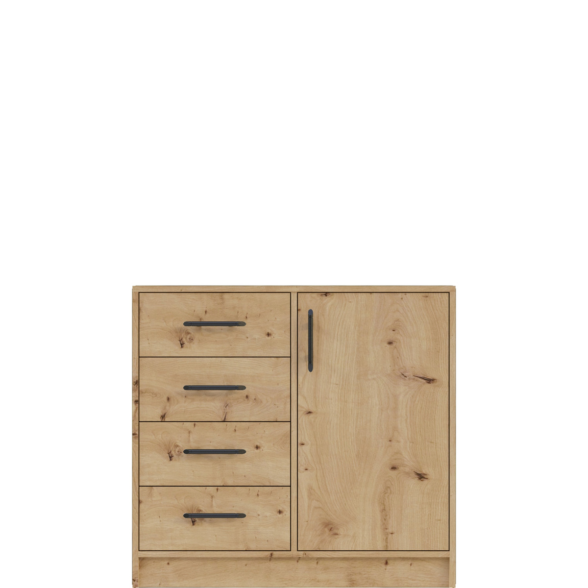 Komoda z szufladami do sypialni 90 cm SEVAS dąb artisan